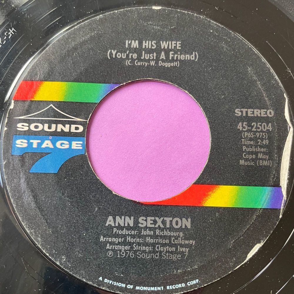 Ann Sexton-I'm his wife-Sound stage 7 E+