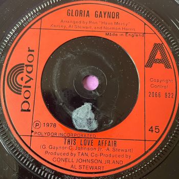Gloria Gaynor-This love affair-UK Polydor E+
