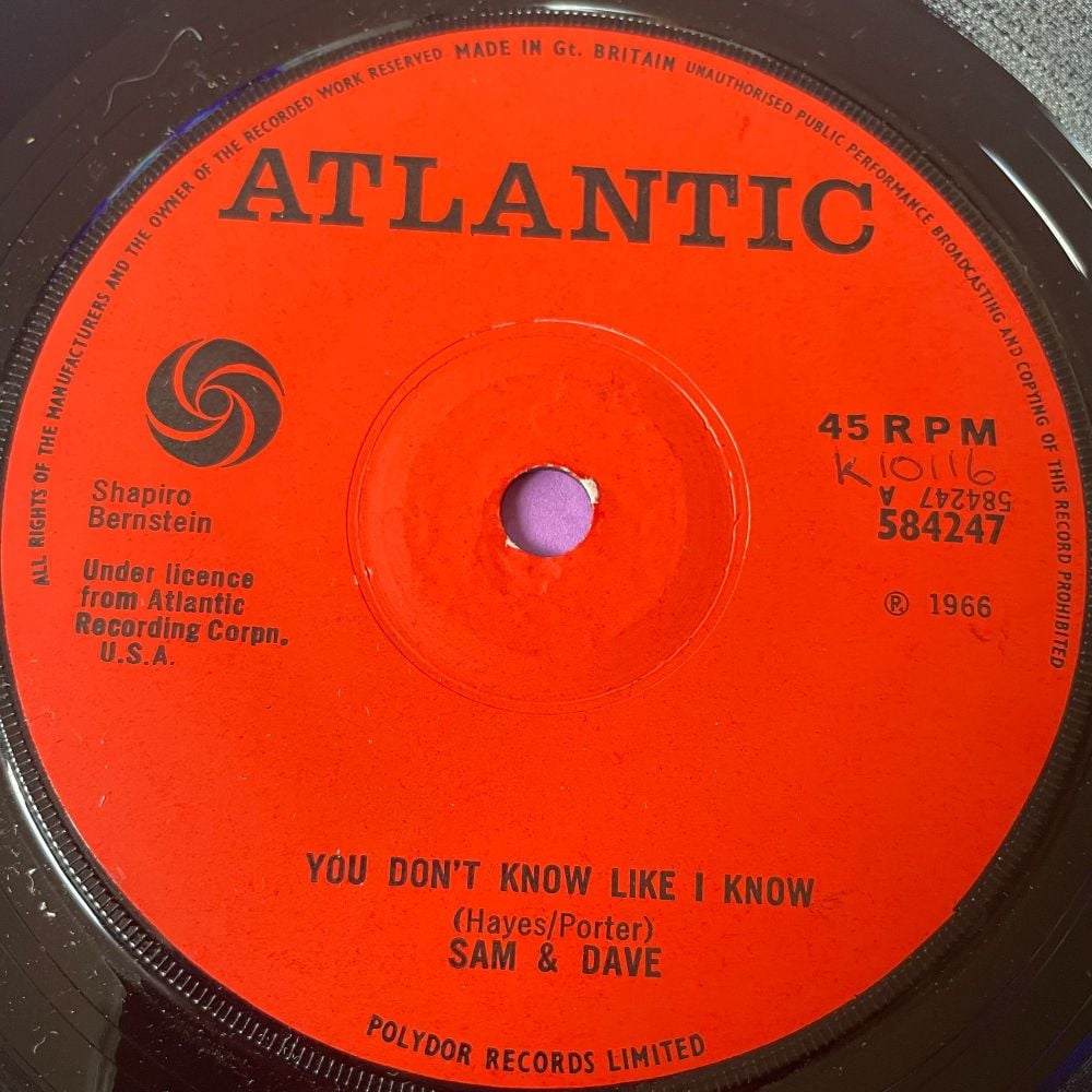 Sam & Dave-You don't know like I know-UK Atlantic M-