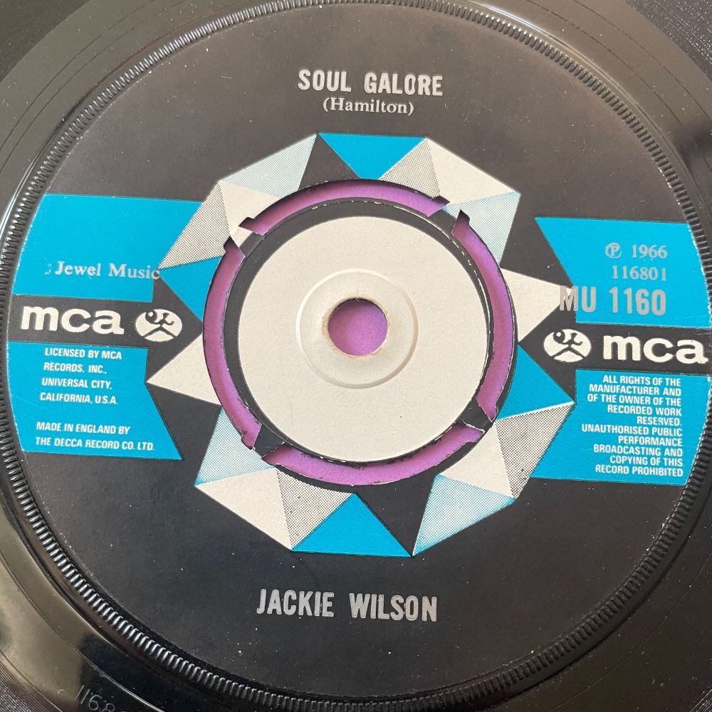 Jackie Wilson-Soul galore/ I get the sweetest feeling-UK MCA E+