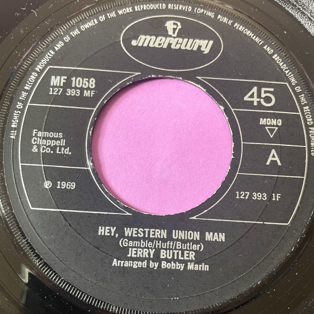 Jerry Butler-Hey, western union man/ Just can't forget about you-UK Mercury