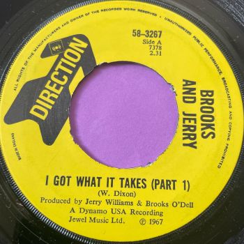 Brooks and Jerry-I got what it takes-UK Direction E+
