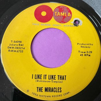 Miracles-I like it like that-Tamla E+