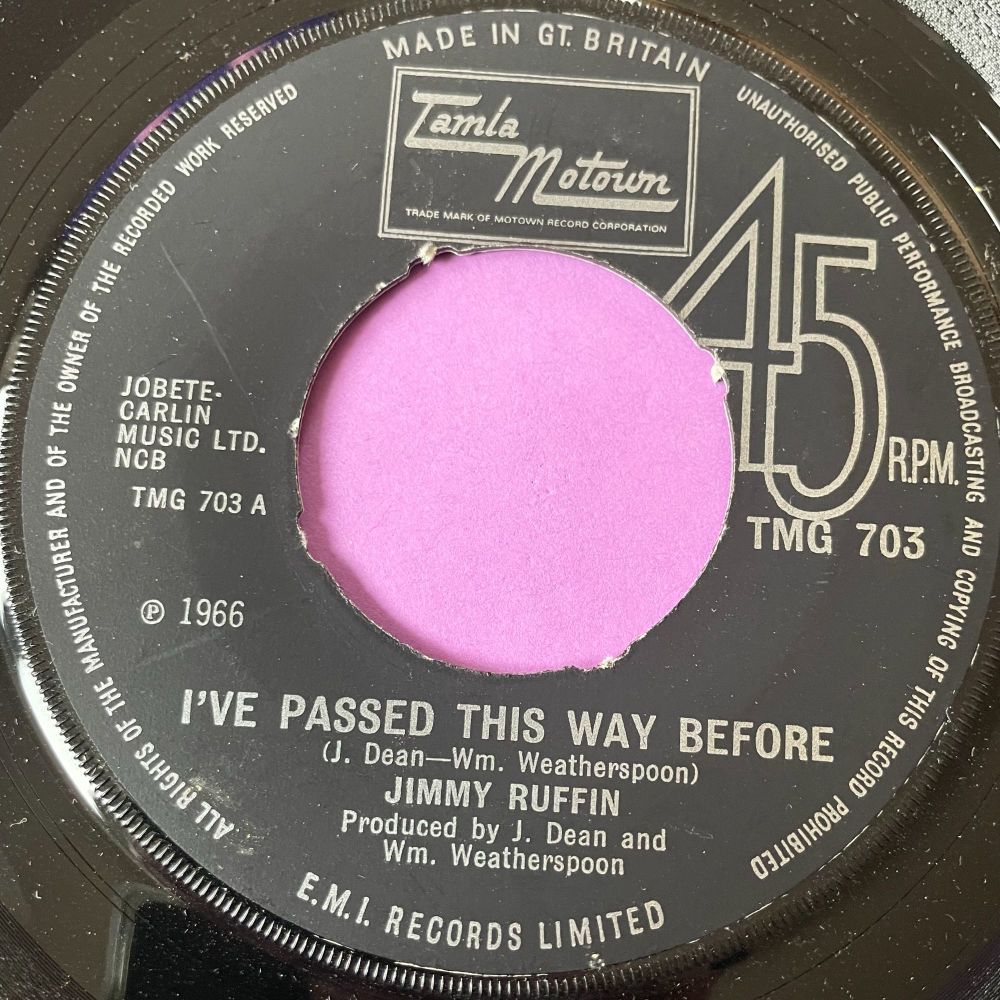 Jimmy Ruffin-I've passed this way before-TMG 703 noc M-