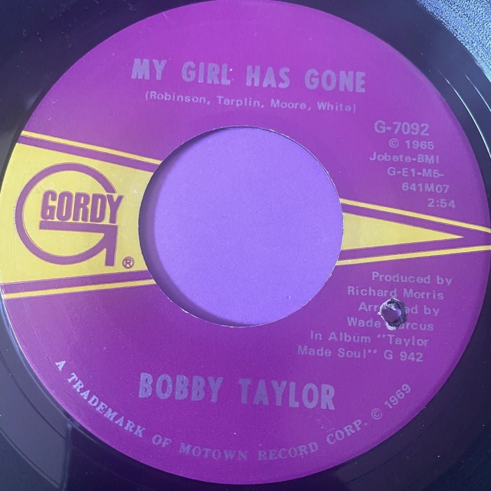 Bobby Taylor-My girl has gone-Gordy E+