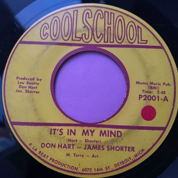 Don Hart-James Shorter-Come here baby/ It's in my mind-Cool school vg+