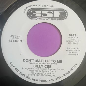 Billy Cee-Don't matter to me-GSF WD E+
