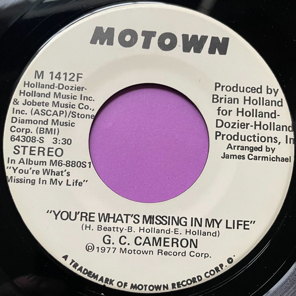 G.C Cameron-You're what's missing in my life-Motown WD E+