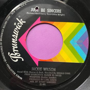 Jackie Wilson-Just be sincere-Brunswick E