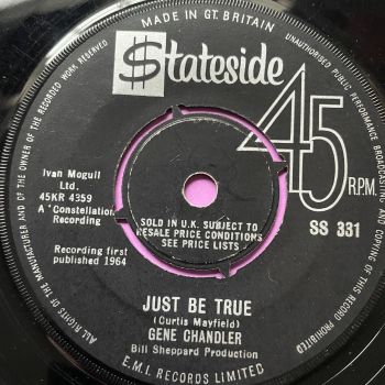 Gene Chandler-Just be true-UK Stateside vg+
