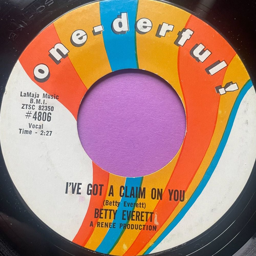 Betty Everett-I've got a claim on you-One-derful E+