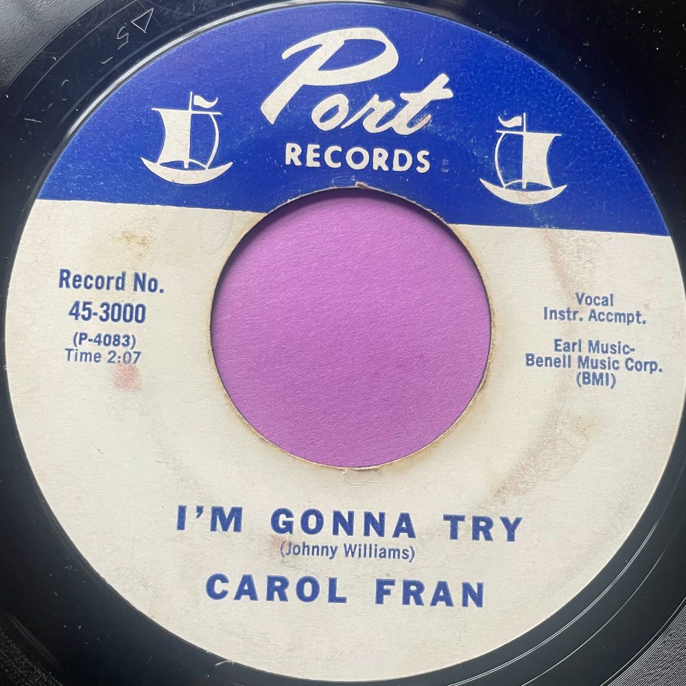 Carol Fran-I'm gonna try-Port vg+