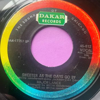 Major Lance-Sweeter as the days go by-Dakar E+