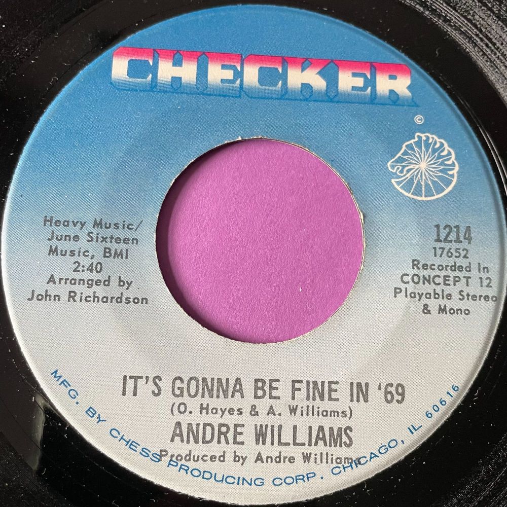 Andre Williams-It's gonna be fine in '69-Checker E+