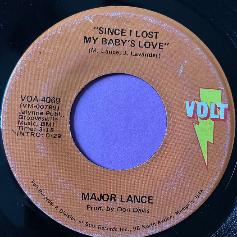 Major Lance-Since I lost my baby's love-Volt vg+