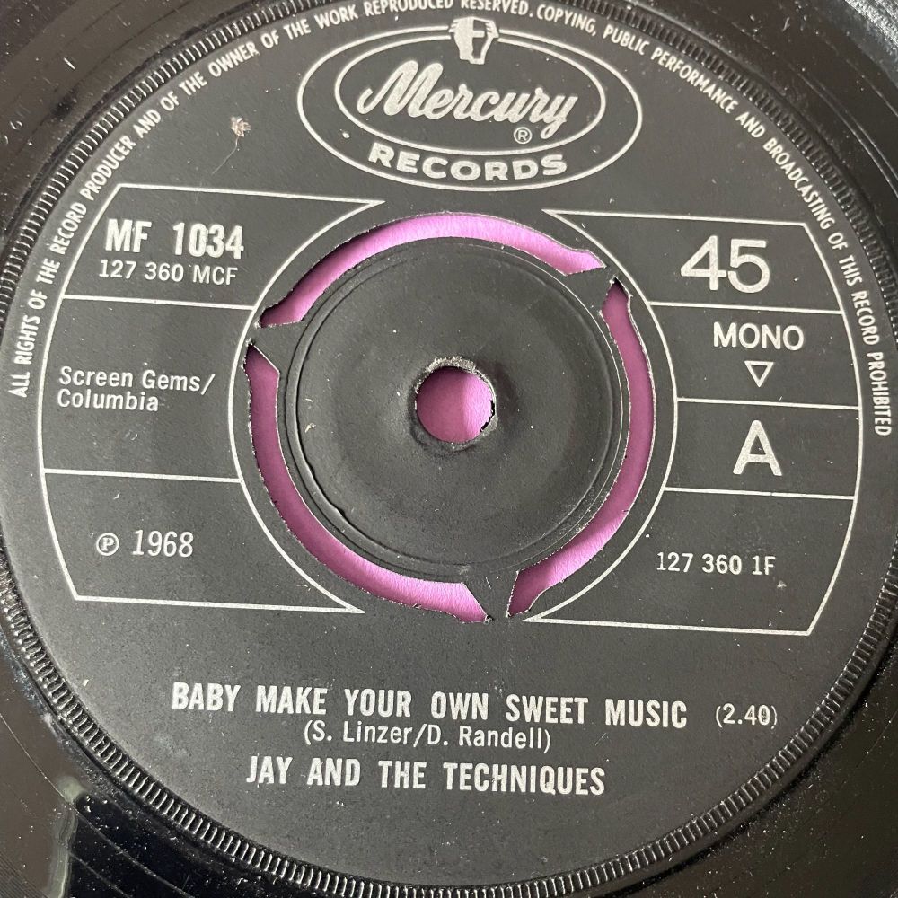 Jay and the Techniques-Baby make your own sweet music-UK Mercury E+