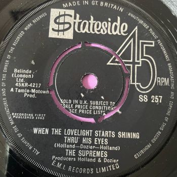 Supremes-When the lovelight starts shining thru' his eyes-UK Stateside E