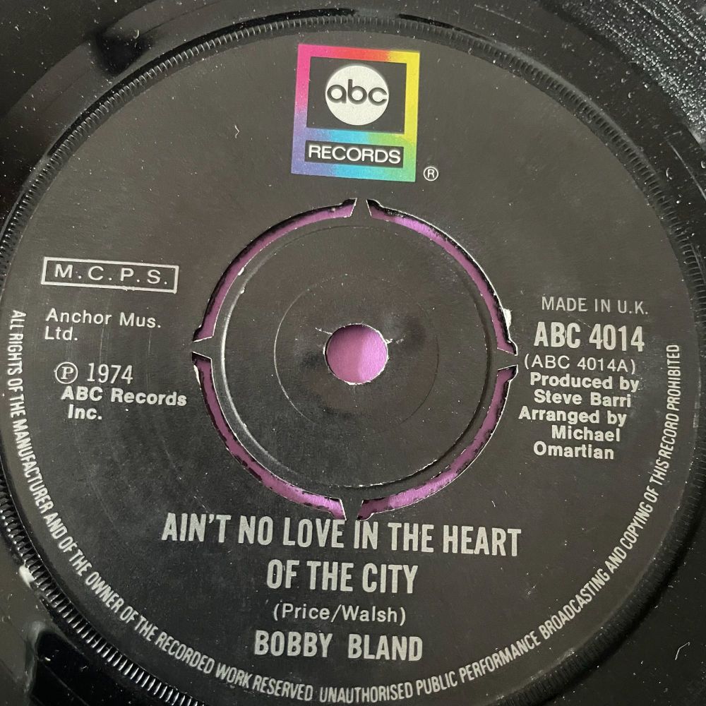 Bobby Bland-Ain't no love in the heart of the city-UK ABC M-