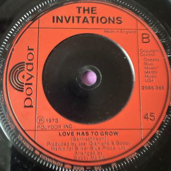 Invitations-Love has to grow/ Let's love-UK Polydor E+