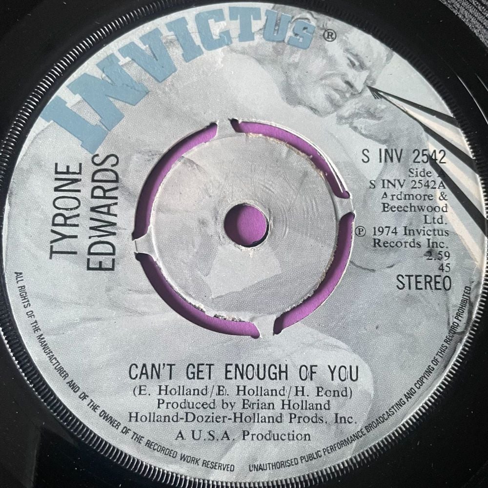 Tyrone Edwards-Can't get enough of you-Invictus E+