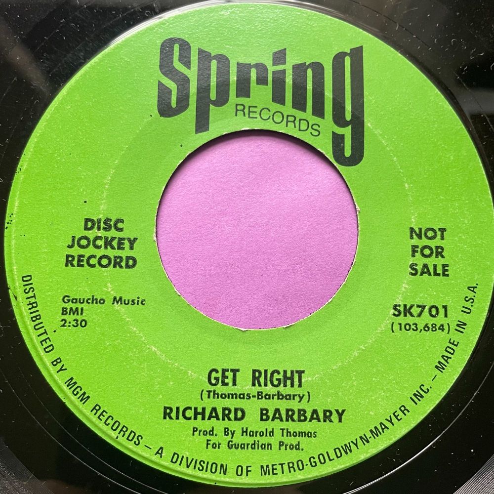 Richard Barbary-Get right-Spring E+