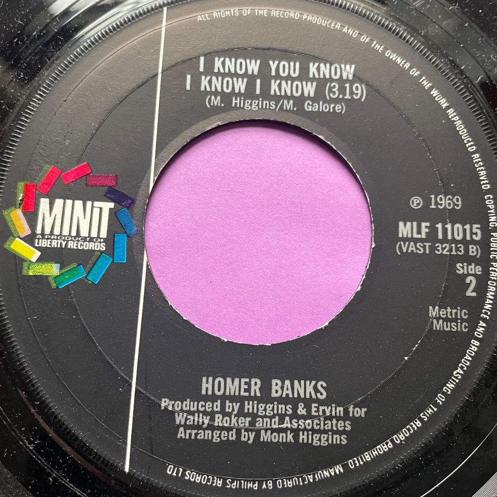 Homer Banks-I know you know I know I know-UK Minit M-