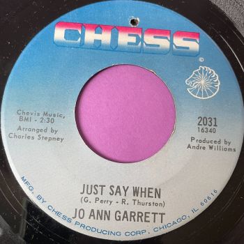 Jo Ann Garrett-Just say when-Chess E+