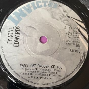 Tyrone Edwards-Can't get enough of you-UK Invictus E+