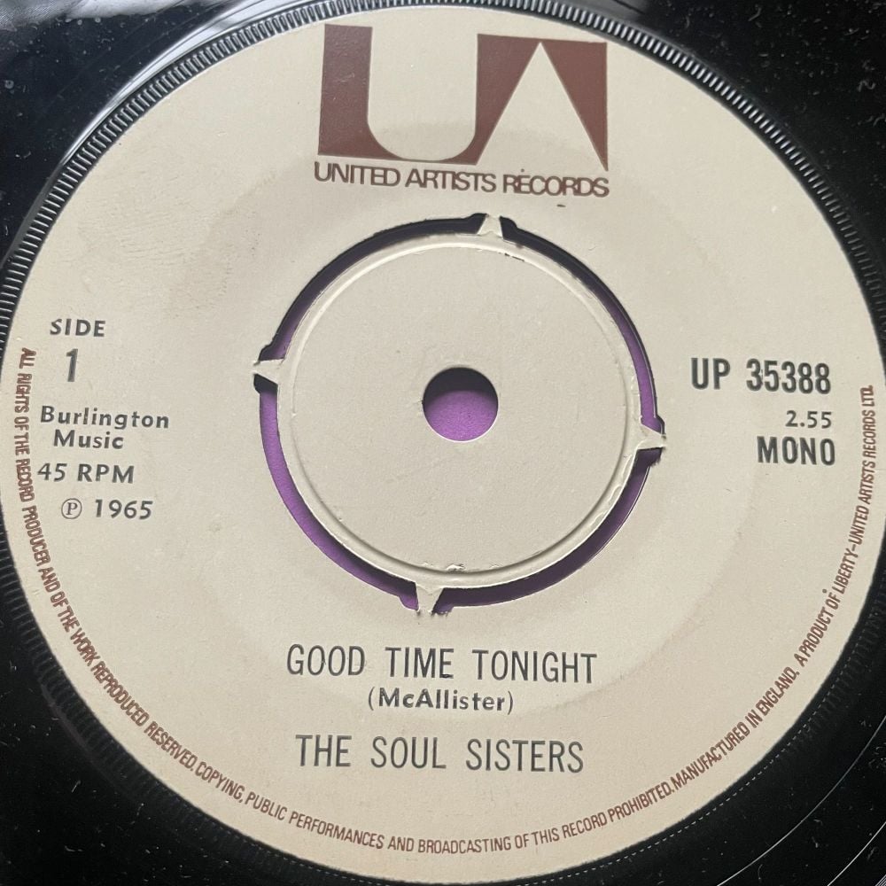 Soul Sisters-Good time tonight-UK UA E+