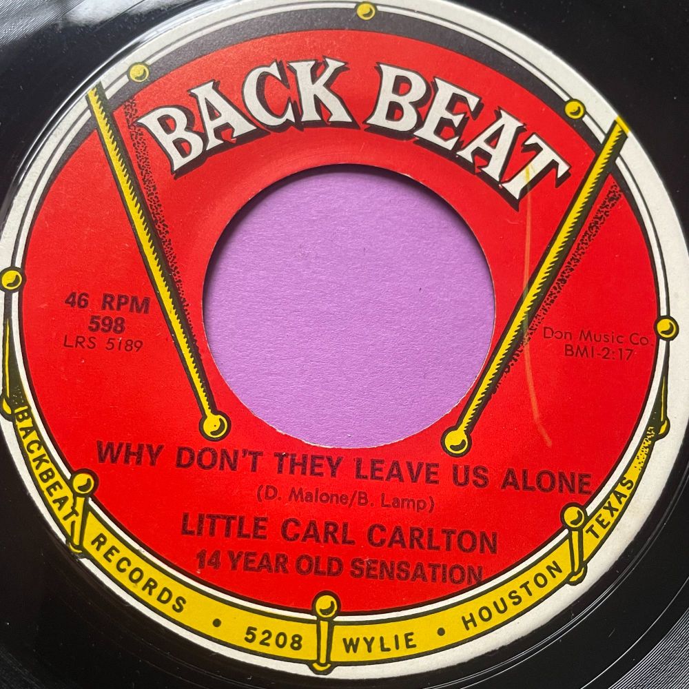 Little Carl Carlton-Why don't they leave us alone-Back Beat E+
