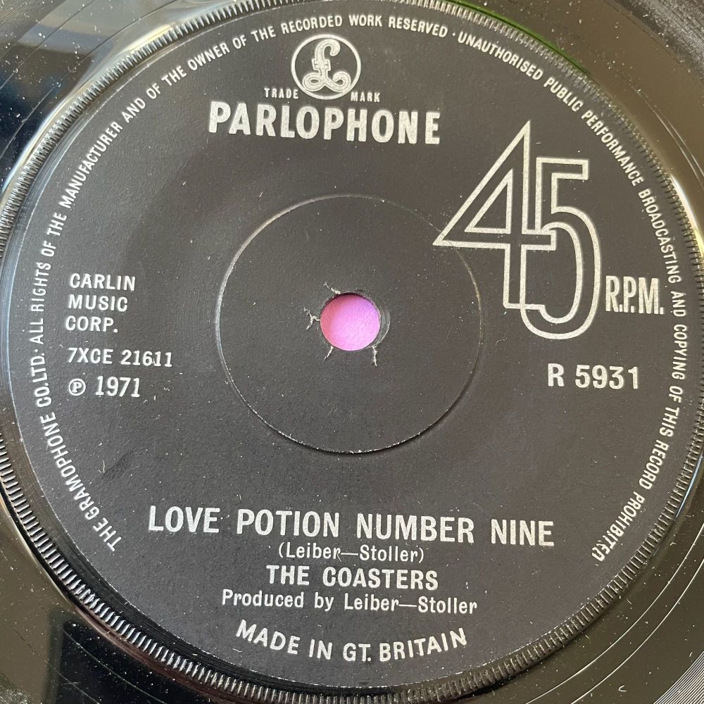 Coasters-Love potion number nine-UK Parlaphone E+