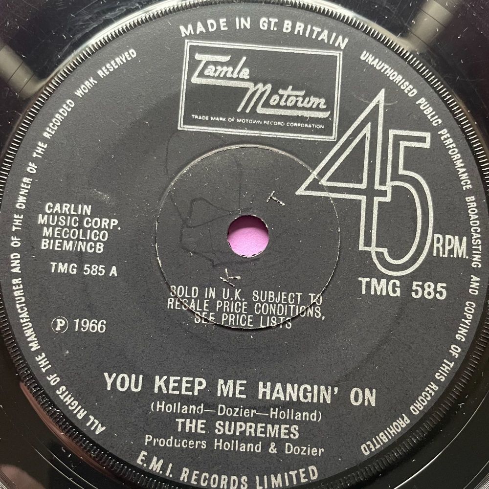 Supremes-You keep me hanging on-TMG 585 E
