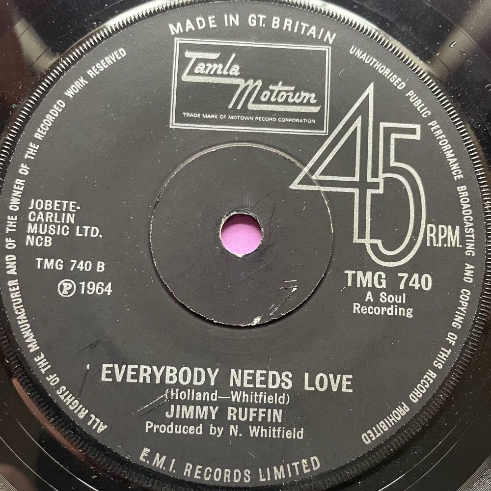 Jimmy Ruffin-Everybody needs love-TMG 740 E+