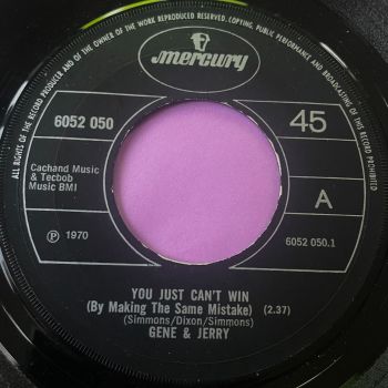 Gene & Jerry-You just can't win-UK Mercury E+