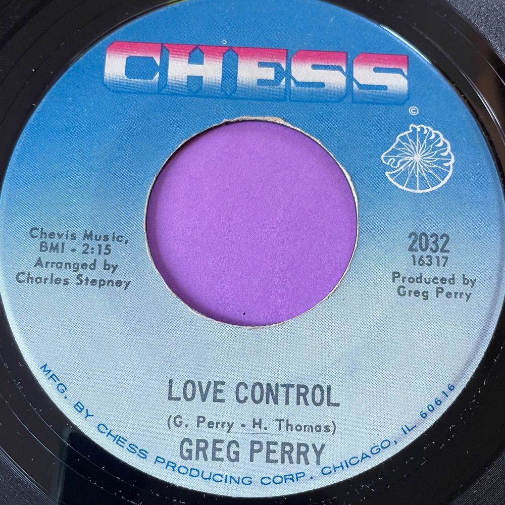 Greg Perry-Love control-Chess vg+