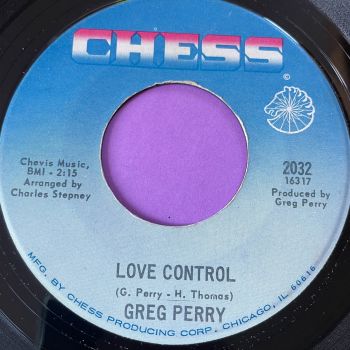 Greg Perry-Love control-Chess vg+