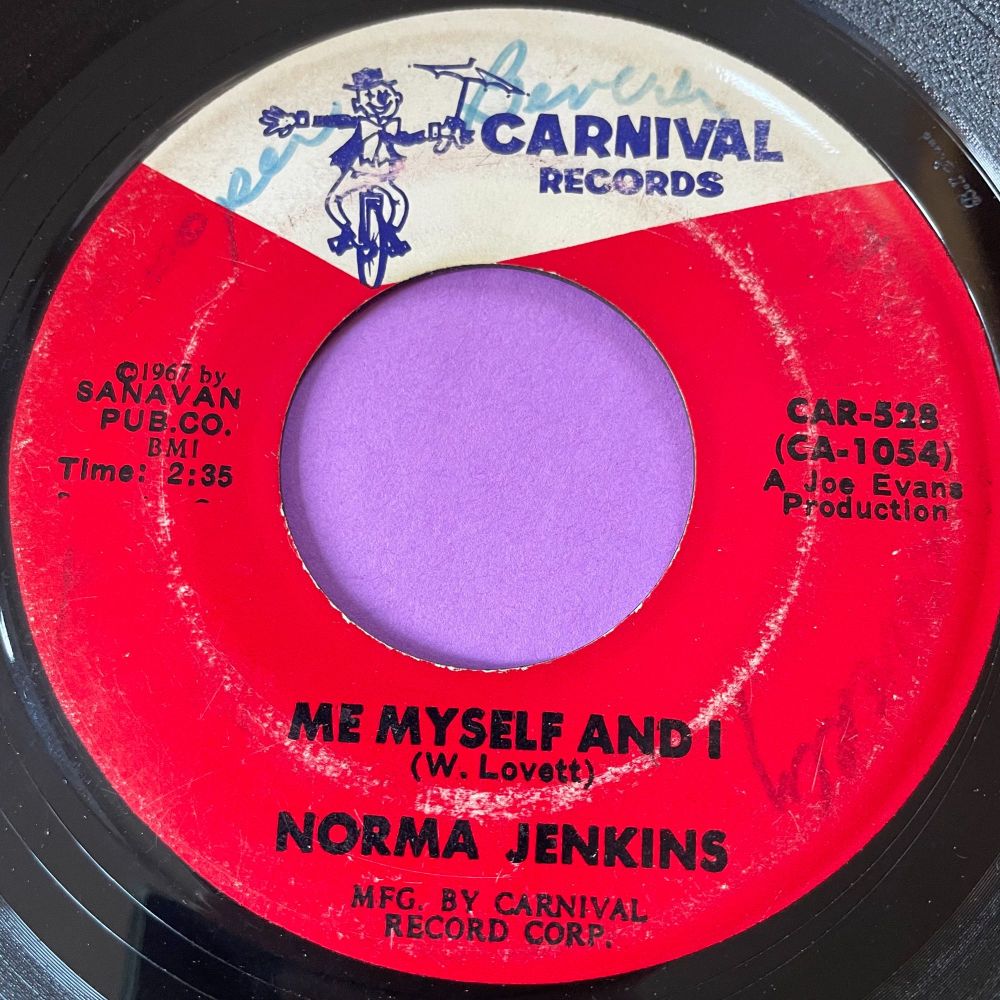 Norma Jenkins-Me myself and I-Carnival wol vg+