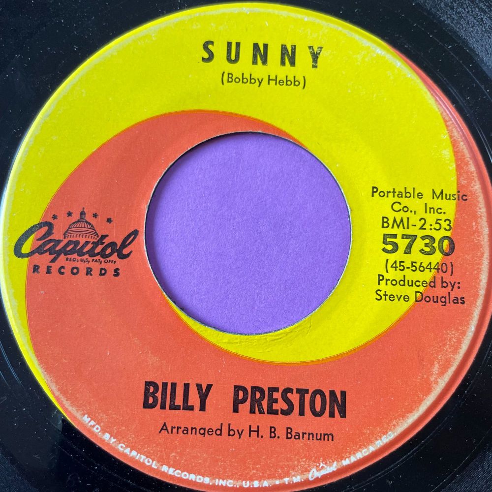 Billy Preston-Sunny-Capitol E+