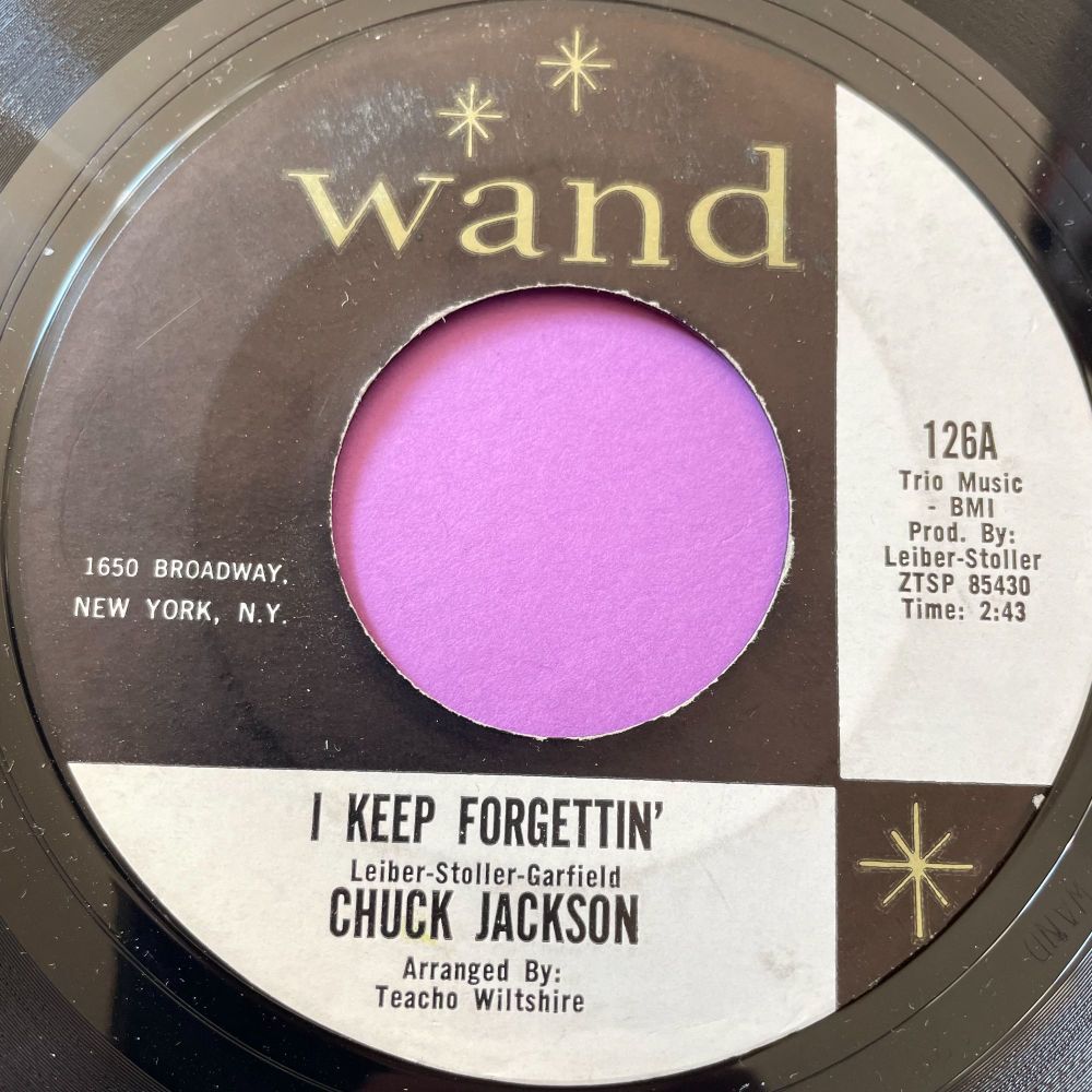 Chuck Jackson-I keep forgetting/ Who's gonna pick up the pieces-Wand E+