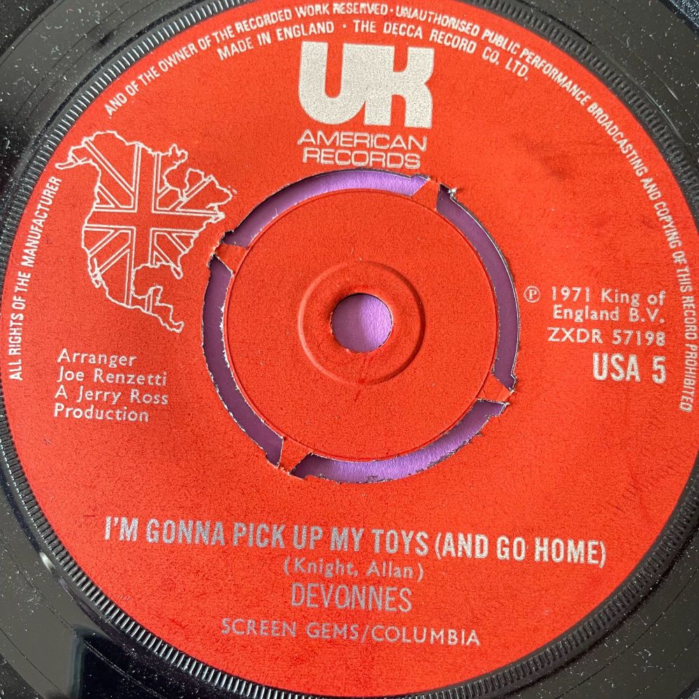 Devonnes-I'm gonna pick up my toys-UK American E+