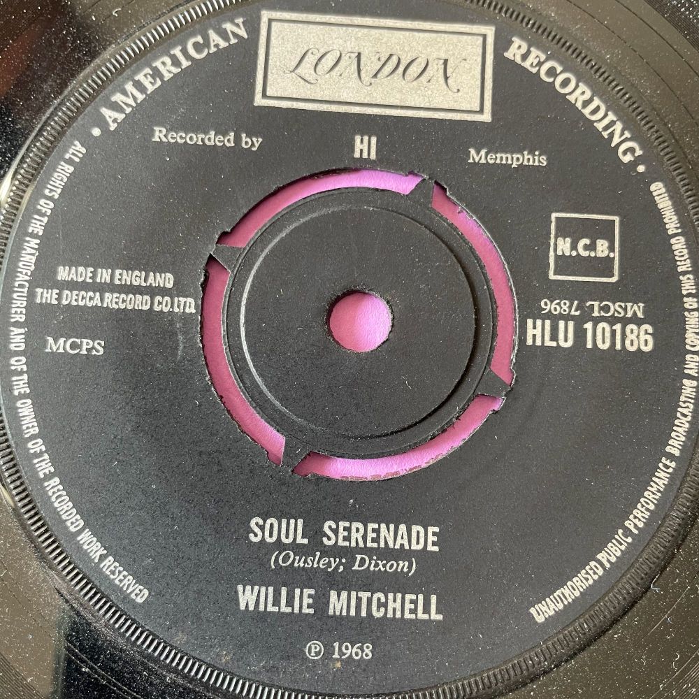 Willie Mitchell-Soul serenade-UK LOndon E+