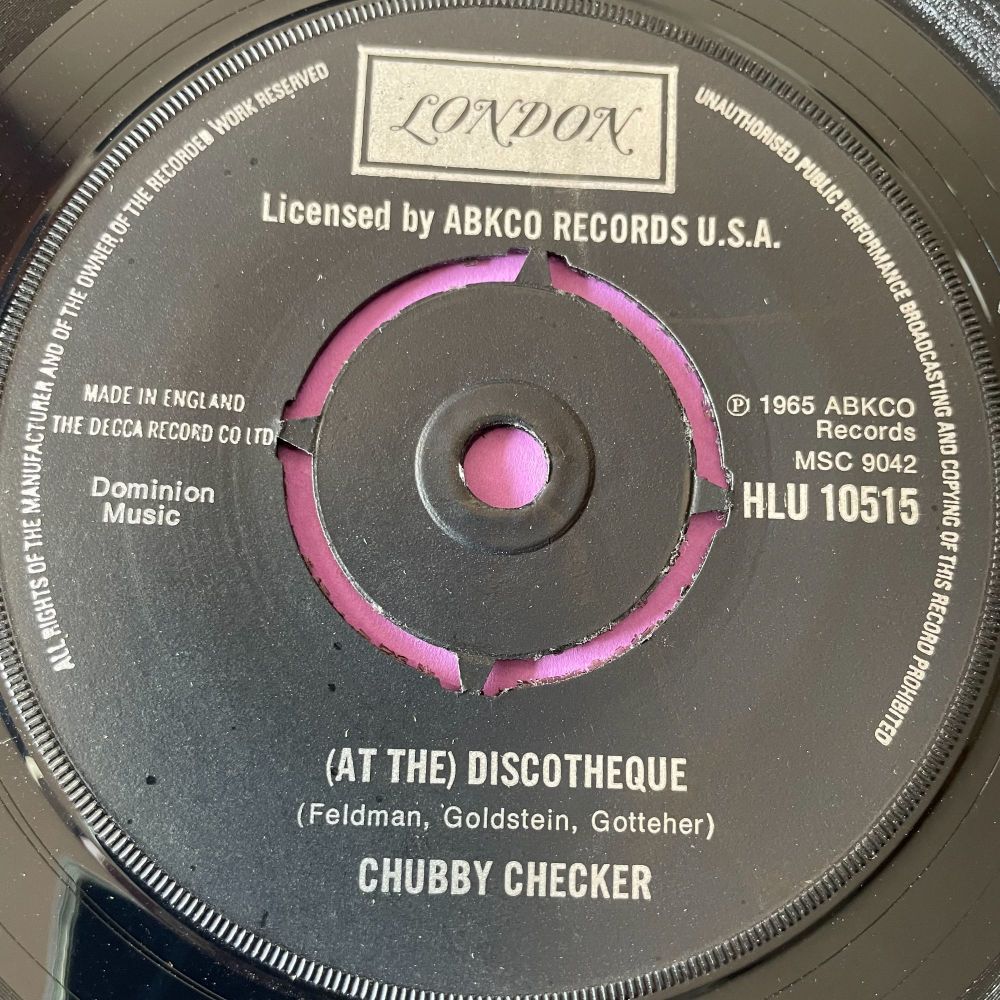 Chubby Checker-Discotheque-UK London E+