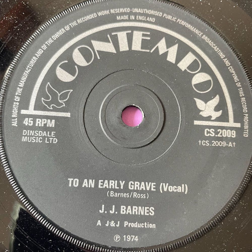 J.J Barnes-To an early grave-UK Contempo E+