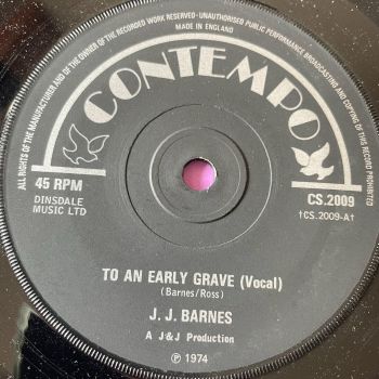 J.J Barnes-To an early grave-UK Contempo E+