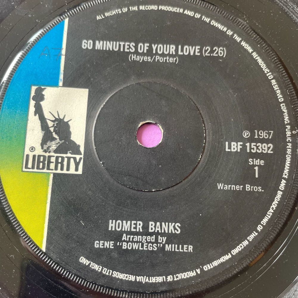 Homer Banks-60 minutes of your love-UK Liberty vg+