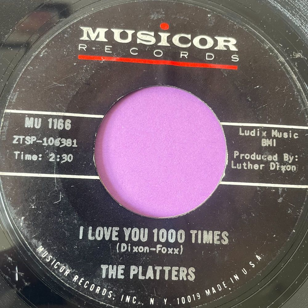 Platters-I love you 1000 times-Musicor E