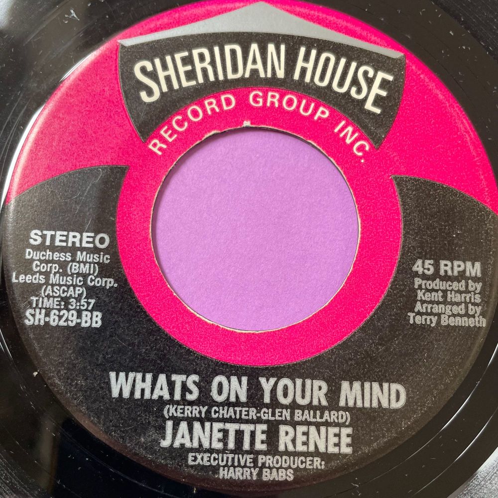 Janette Renee-Whats on your mind/ I'm Gonna be your lover-Sheridan E+