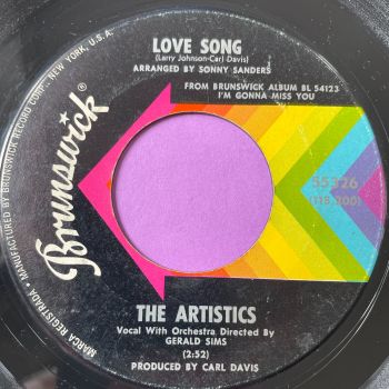 Artistics-Love song/ I'll always love you-Brunswick E