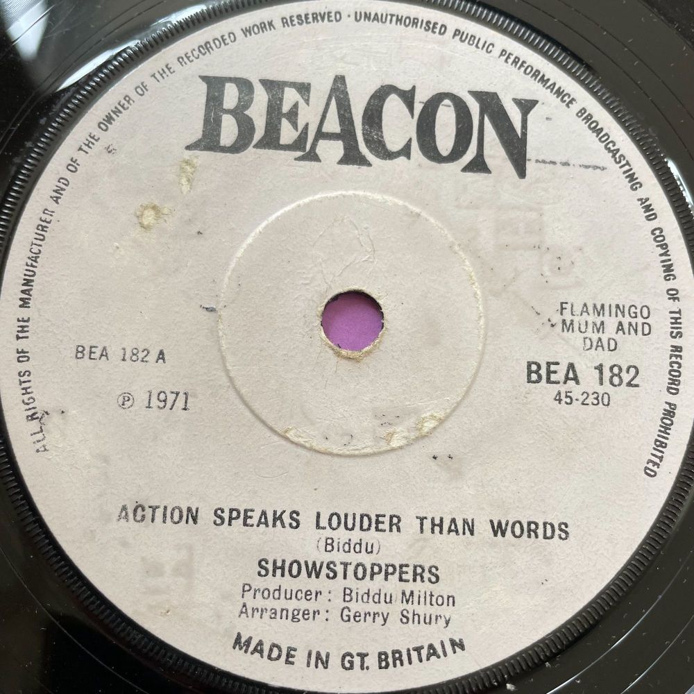 Showstoppers-Action speaks louder than words-Beacon E