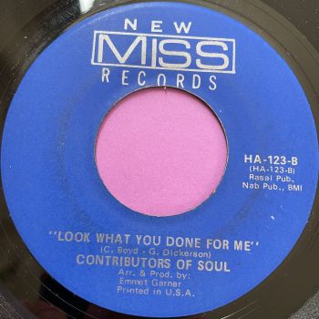 Contributors Of Soul-Look what you done for me-New Miss E